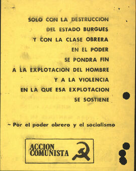 Sólo la lucha de la clase obrera acabará con la represión capitalista