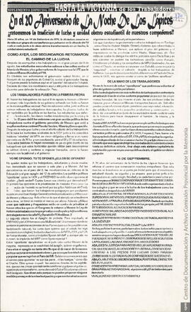 [En el 20 aniversario de la noche de los lápices]