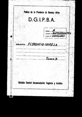 Legajo Florencio Varela Tomo III