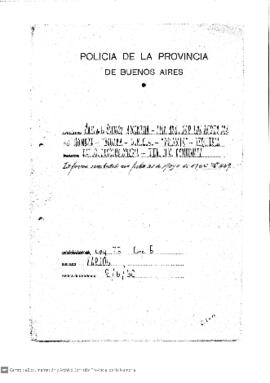 Mesa C Carpeta Varios - Casa de la Cultura Argentina. Liga Arg. Por los derechos del hombre. Tacu...
