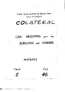 Mesa C Carpeta Colateral - Liga Argentina por los Derechos del Hombre - Matanza