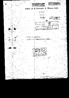 Legajo Unión Vecinal Florencio Varela