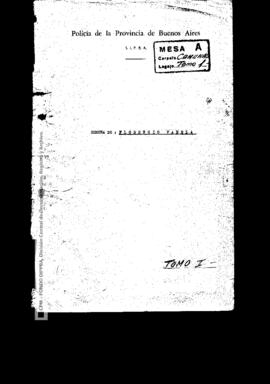 Legajo Florencio Varela Tomo I